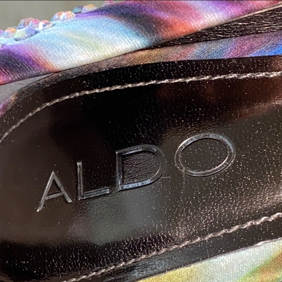 Aldo Rhinestone Colorful High Heels - Picture 5 of 5